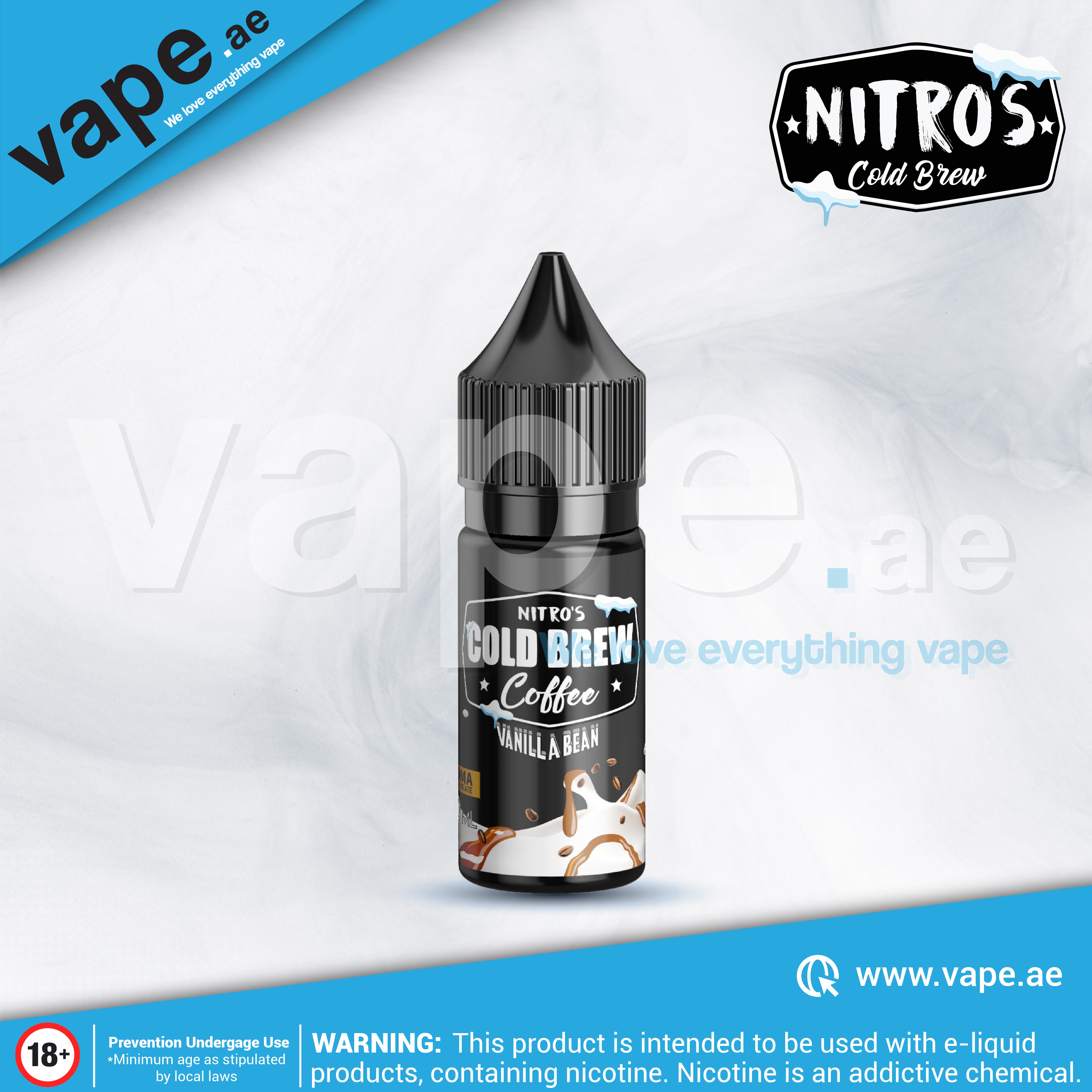 vanilla bean vape juice (Coffee Series) 50mg 30ml by Nitros Cold Brew – Choose Flavor:Berry Party Blackberry Smoozie E-Juice Review -