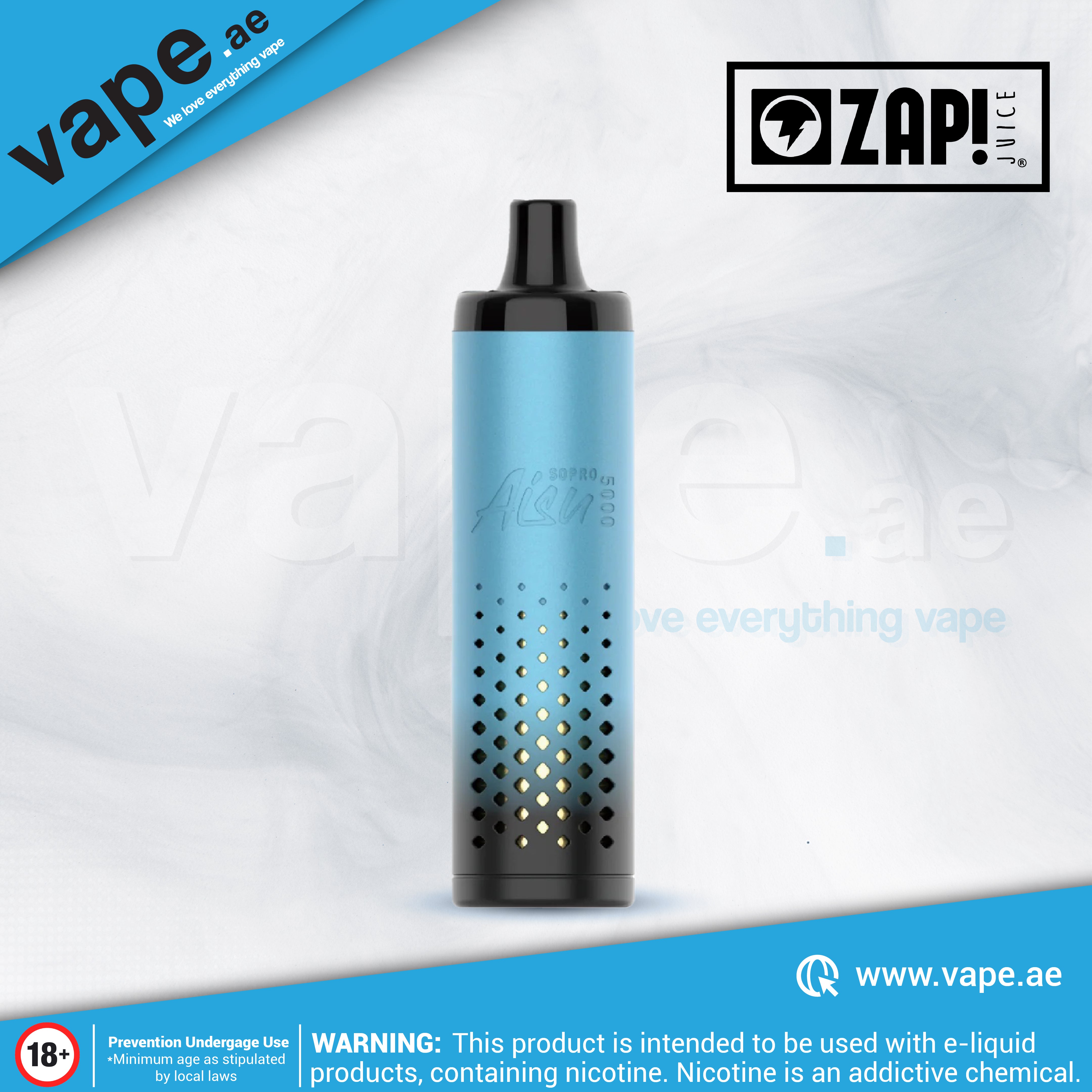 Aloe Vera 5000 Puffs 20mg Aisu Disposables by Zap! Juice  Vape.ae