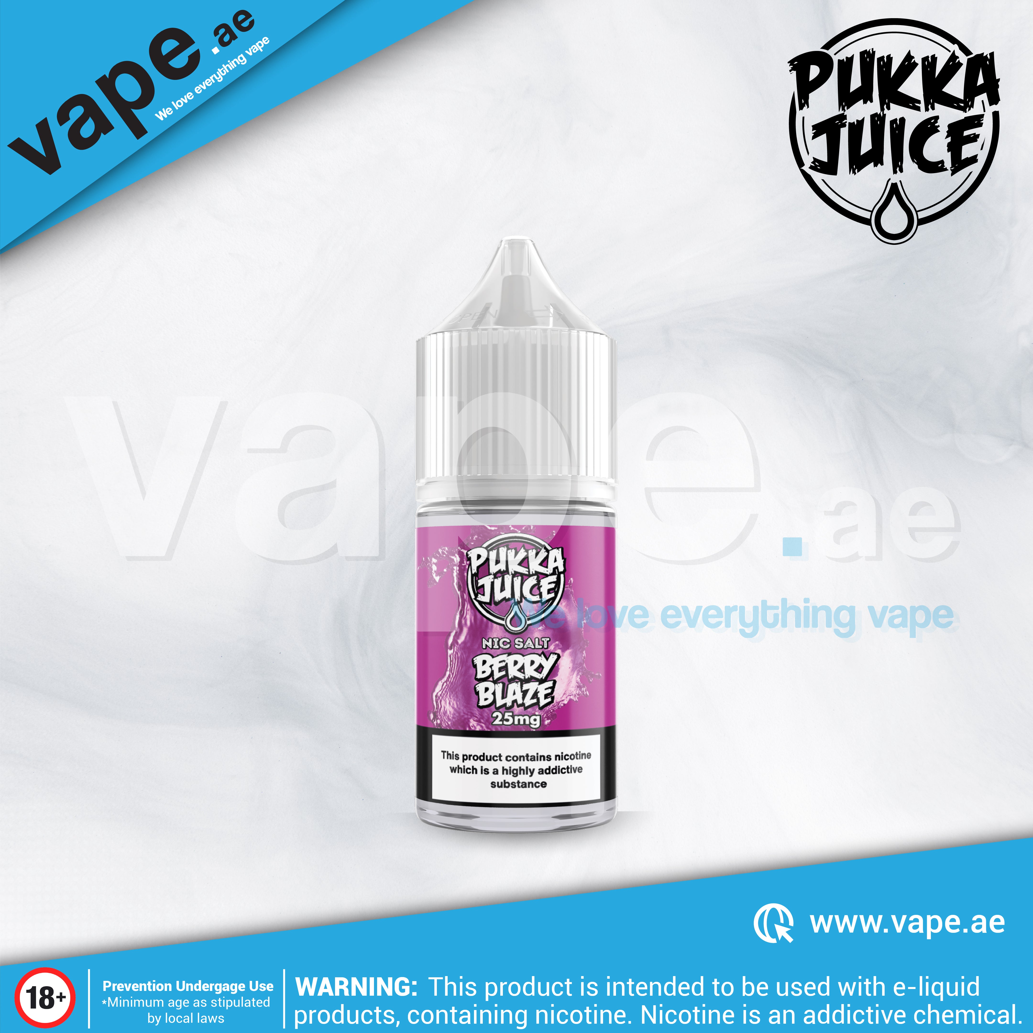 Berry Blaze 25mg 30ml by Pukka Juice (Expired) – Vape.ae