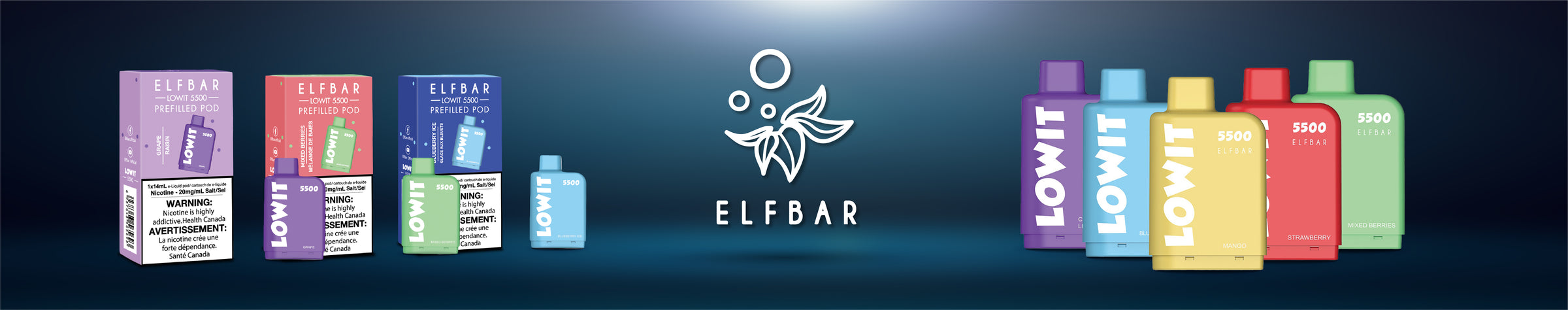 elfbar lowit pods ELFBAR LOWIT Canada | Pre-filled Pods | ELF BAR Lowit | Vape4change main image 0