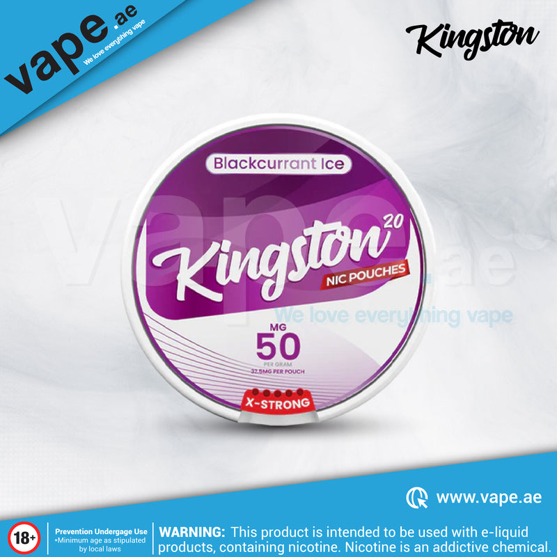 Blackcurrant Ice 50mg Nicotine Pouch / Snus By Kingston