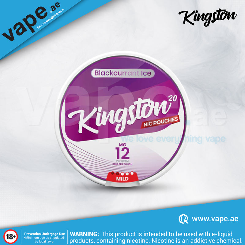 Blackcurrant Ice 12mg Nicotine Pouch / Snus By Kingston