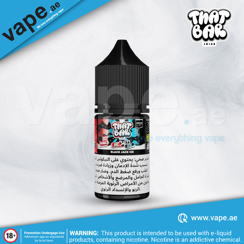 Black Jack Ice 20mg 30ml By That Bar Juice