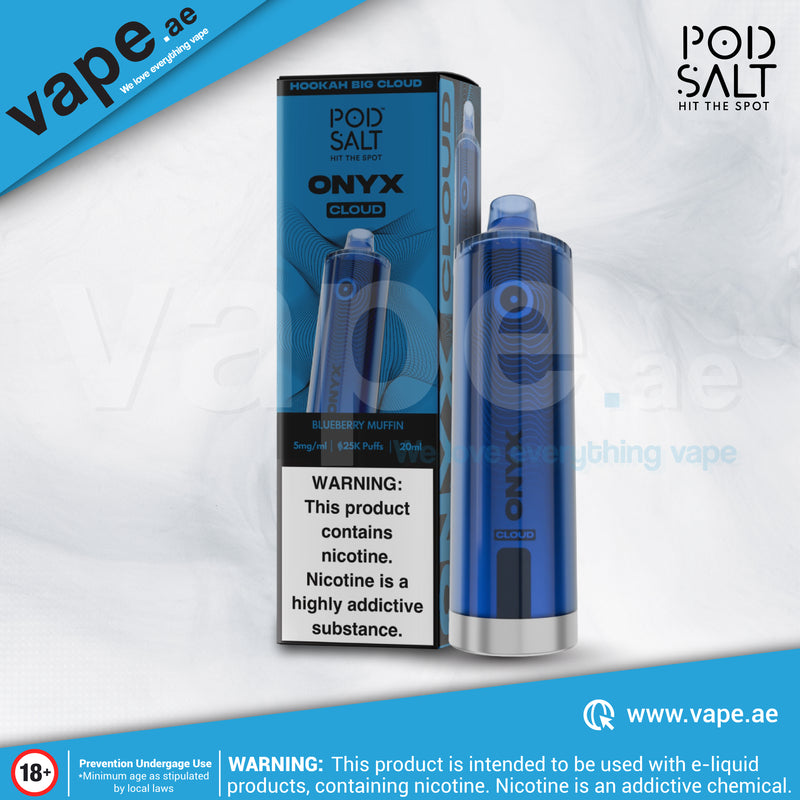 Blueberry Muffin 5mg 25000 Puffs Onyx Cloud By Pod Salt