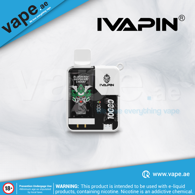 Blueberry Raspberry Cherry 20mg 10000 Puffs by IVAPIN