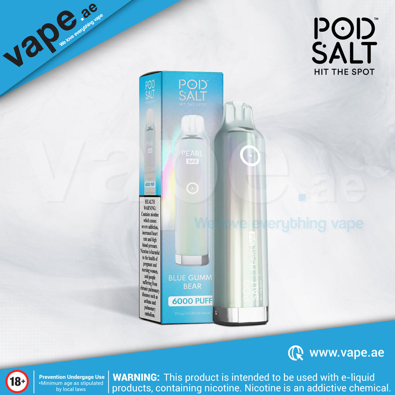 Blue Gummy Bear 20mg 6000 Puffs by Pod Salt Pearl Bar