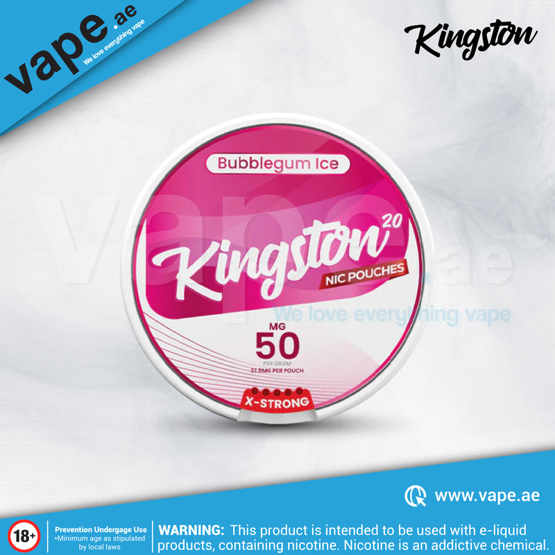 Bubblegum Ice 50mg Nicotine Pouch / Snus By Kingston