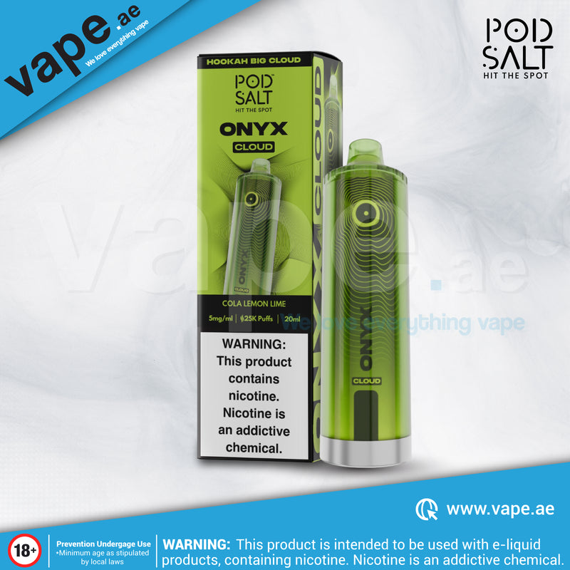 Cola Lemon Lime 5mg 25000 Puffs Onyx Cloud By Pod Salt