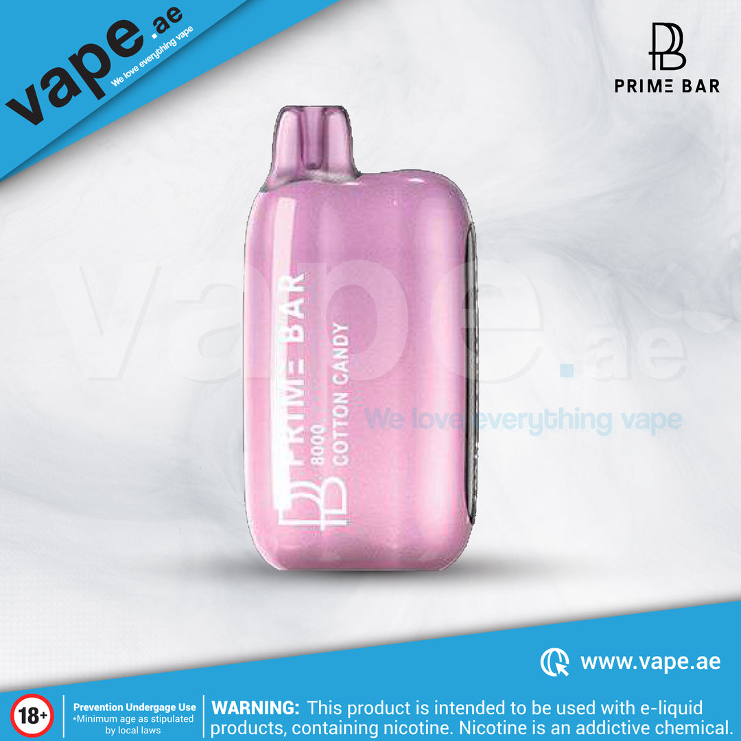 Cotton Candy 50mg 8,000 Puffs By Prime Bar  Vape.ae