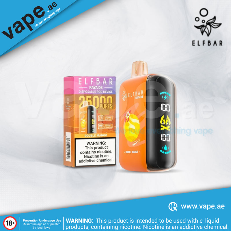 Double Mango 50mg 25,000 Puffs By Elf Bar D3