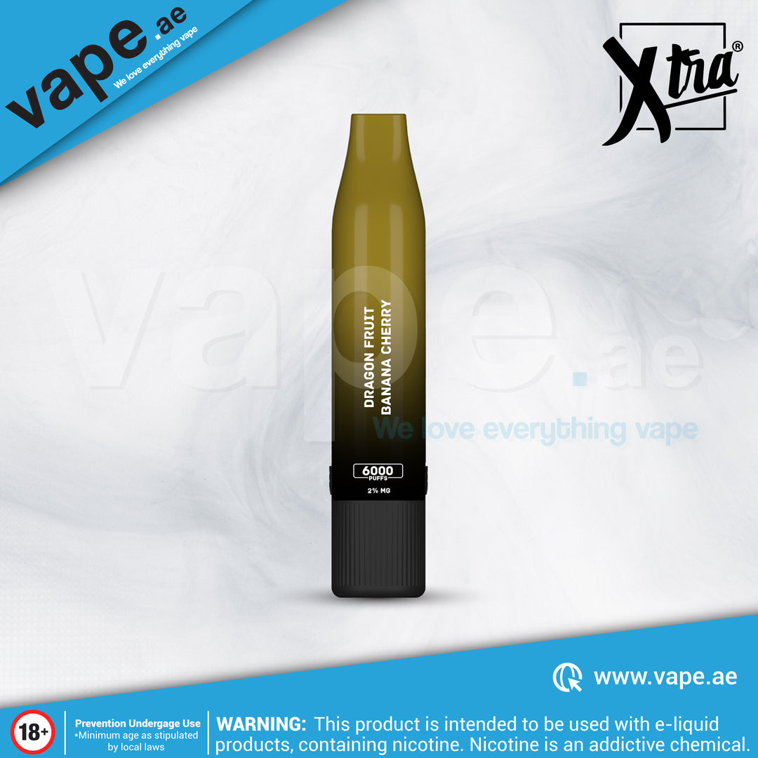Dragon Fruit Banana Cherry 20mg 6000 Puffs By XTRA  Vape.ae