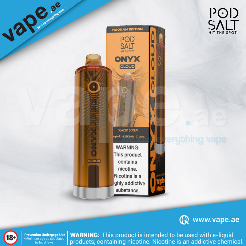 Glazed Donut 5mg 25000 Puffs Onyx Cloud By Pod Salt