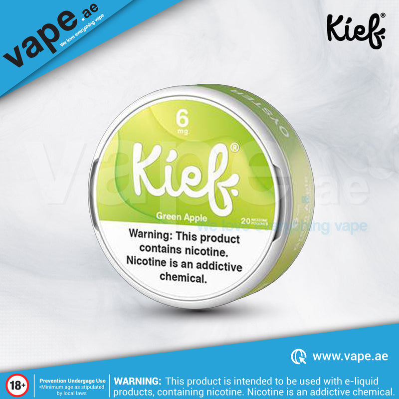 Green Apple 6mg Nicotine Pouch / Snus By Kief