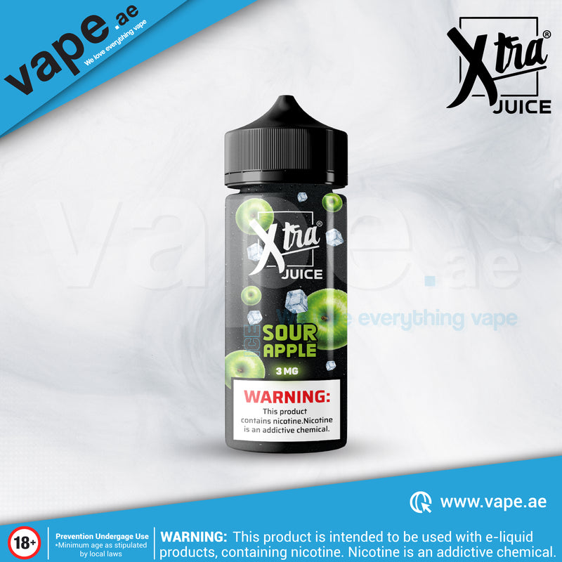 Ice Sour Apple 3mg 100ml By Xtra Juice