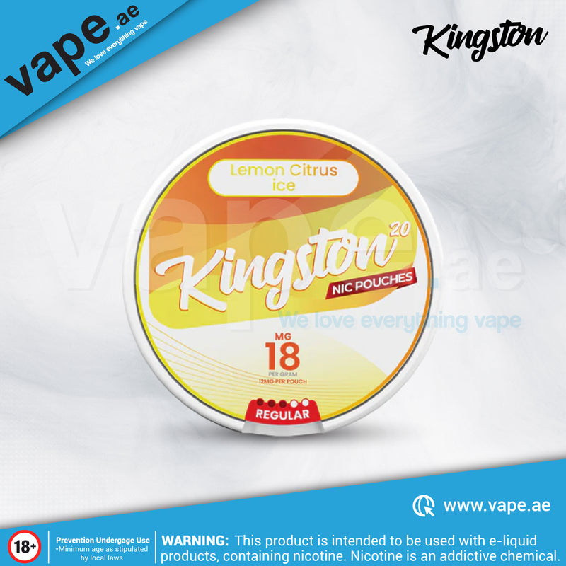 Lemon Citrus Ice 18mg Nicotine Pouch / Snus By Kingston