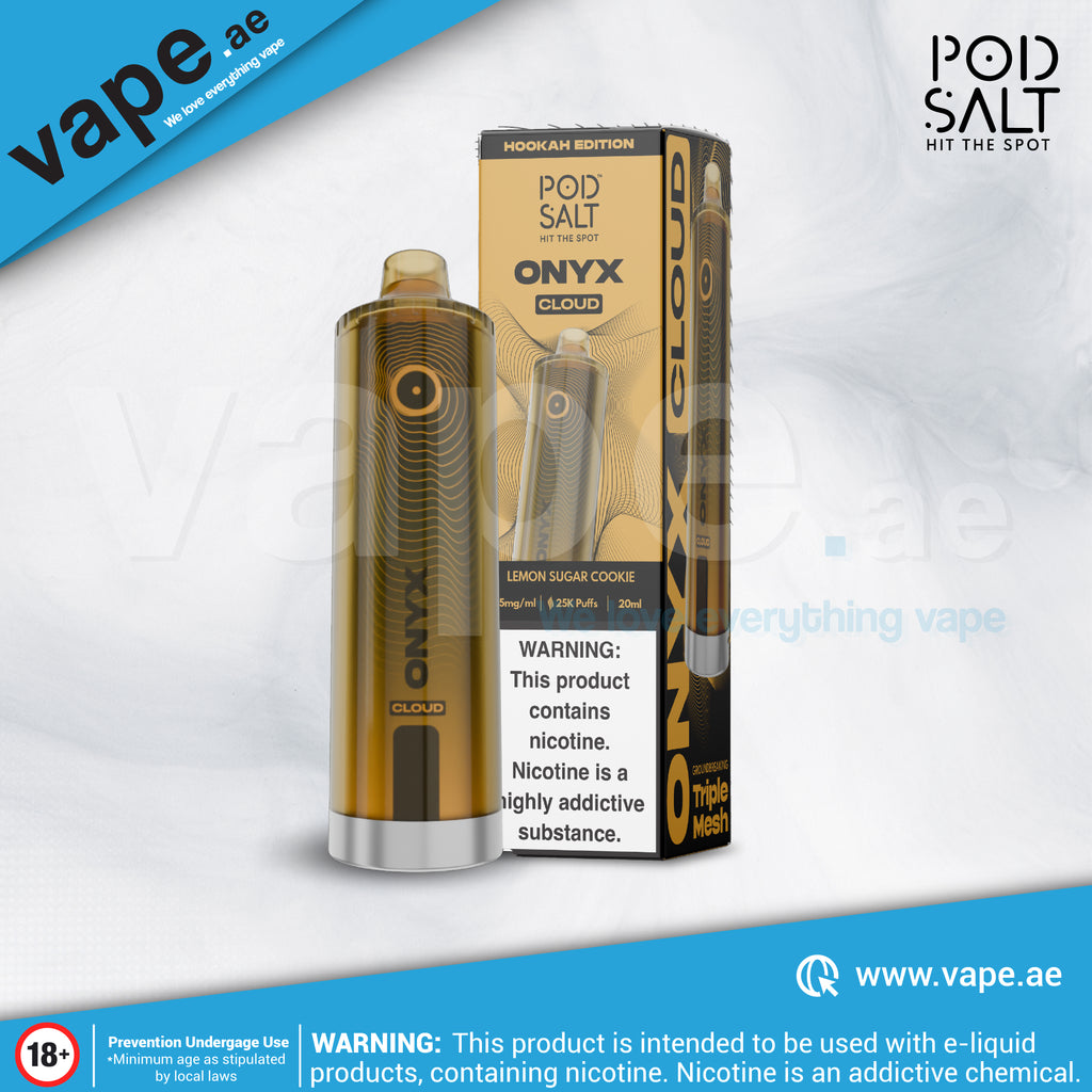 Lemon Sugar Cookie Pod Salt Onyx Cloud X Reviews Lemon Sugar Cookie 5mg  25000 Puffs Onyx Cloud By Pod Salt Disposables - Pod Salt Onyx Cloud X