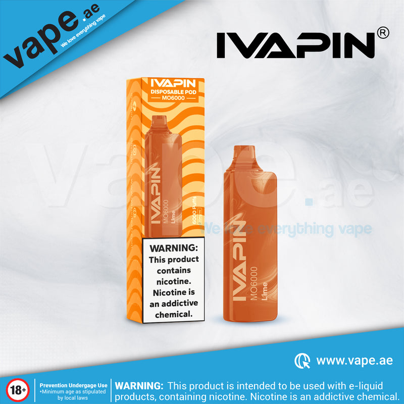 Lime 6000 Puffs 20mg by IVAPIN