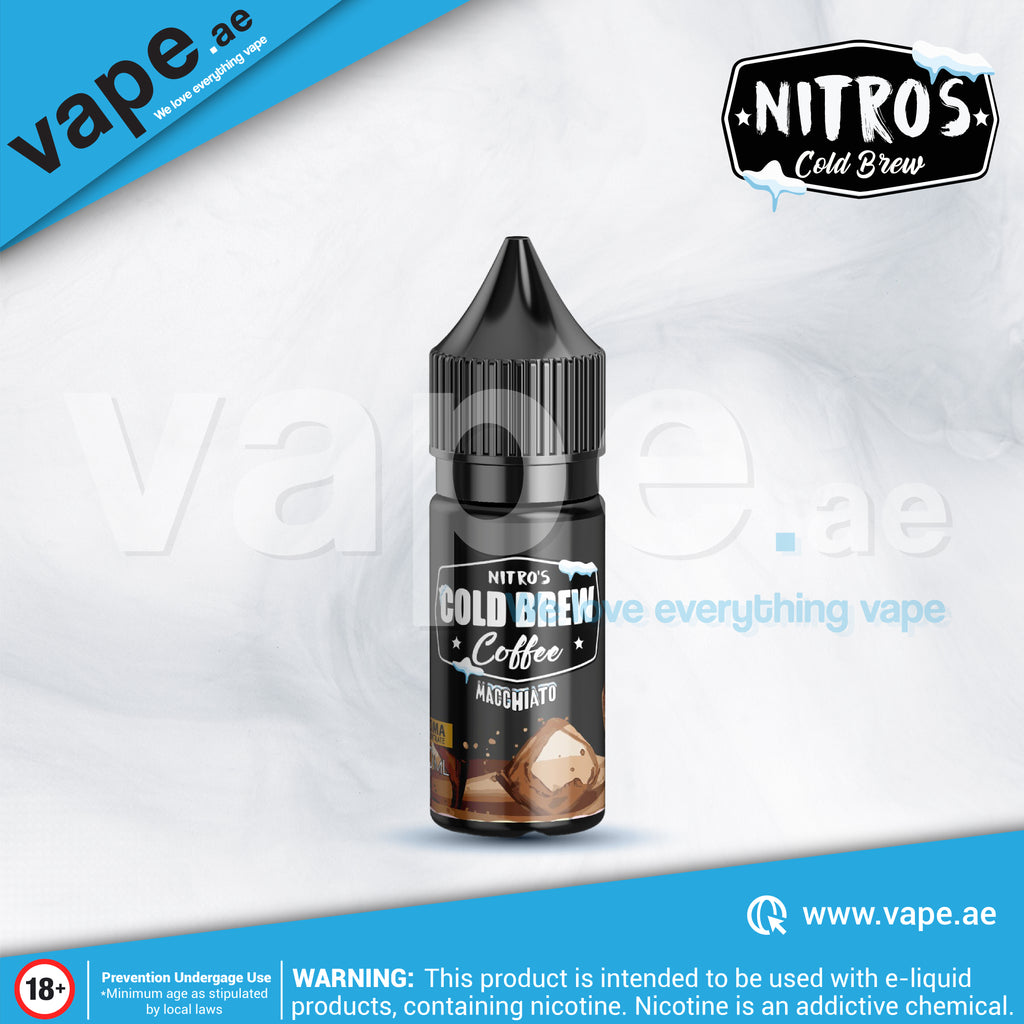 cold brew vape juice Macchiato (Coffee Series) 50mg 30ml by Nitros Cold Brew – Vape.ae