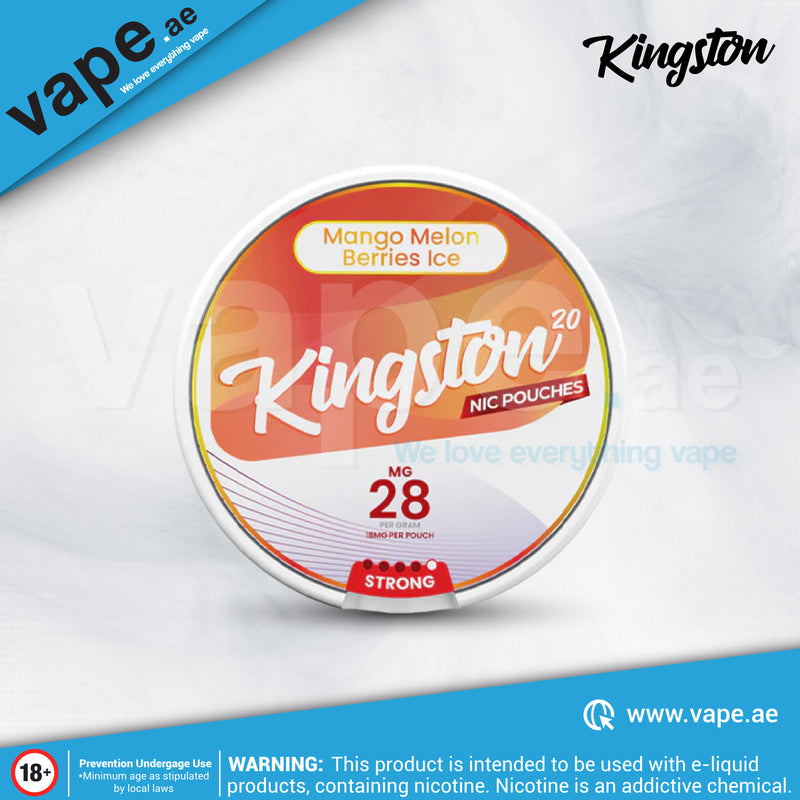 Mango Melon Berries Ice 28mg Nicotine Pouch / Snus By Kingston