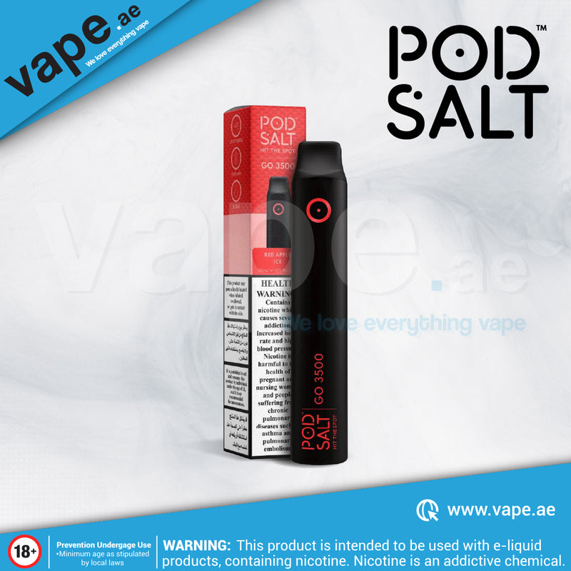Red Apple Ice 20mg 3500 Puffs by Pod Salt Go