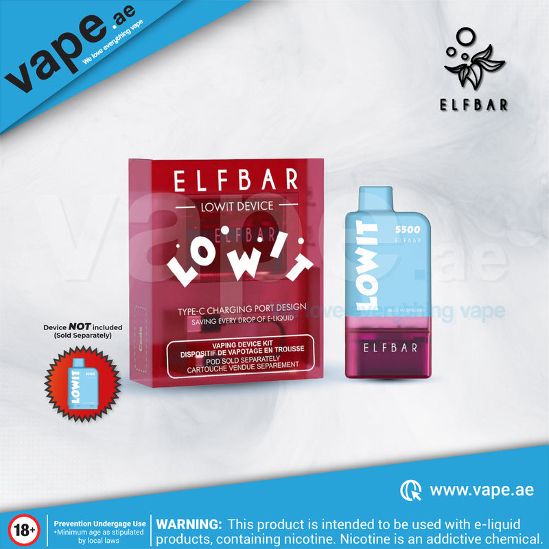 Red Lowit Battery Device by Elf Bar