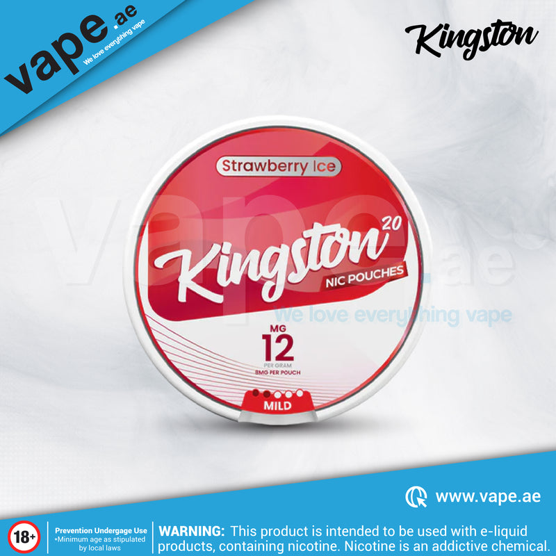 Strawberry Ice 12mg Nicotine Pouch / Snus By Kingston