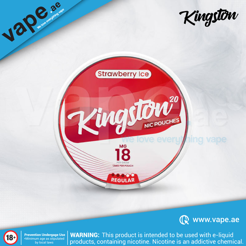 Strawberry Ice 18mg Nicotine Pouch / Snus By Kingston