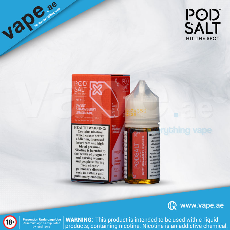 Sweet Strawberry Lemonade 20mg 30ml By Pod Salt Nexus