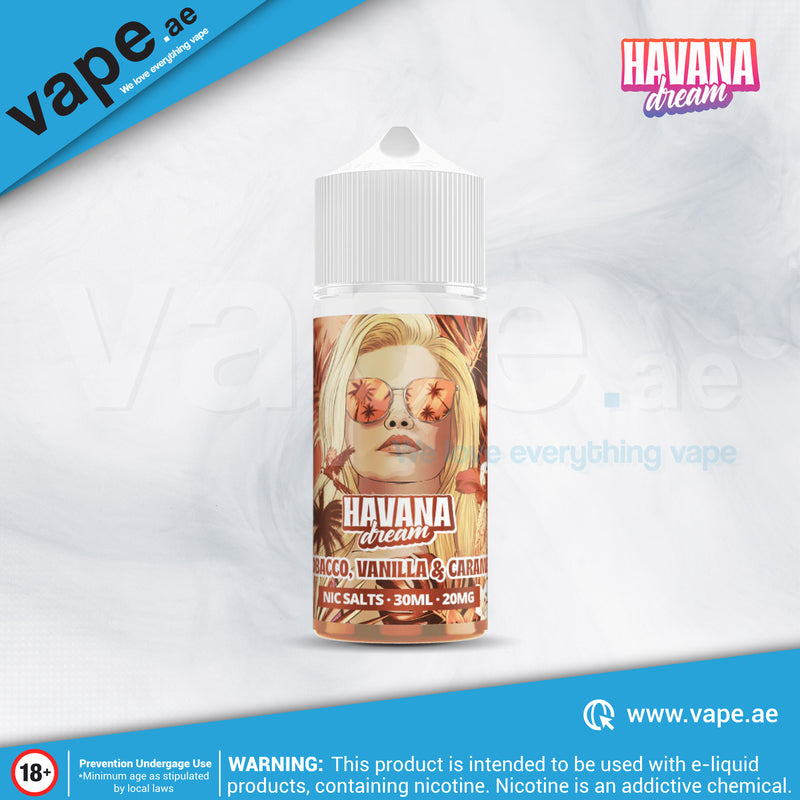 Tobacco Vanilla Caramel 20mg 30ml By Havana Dream