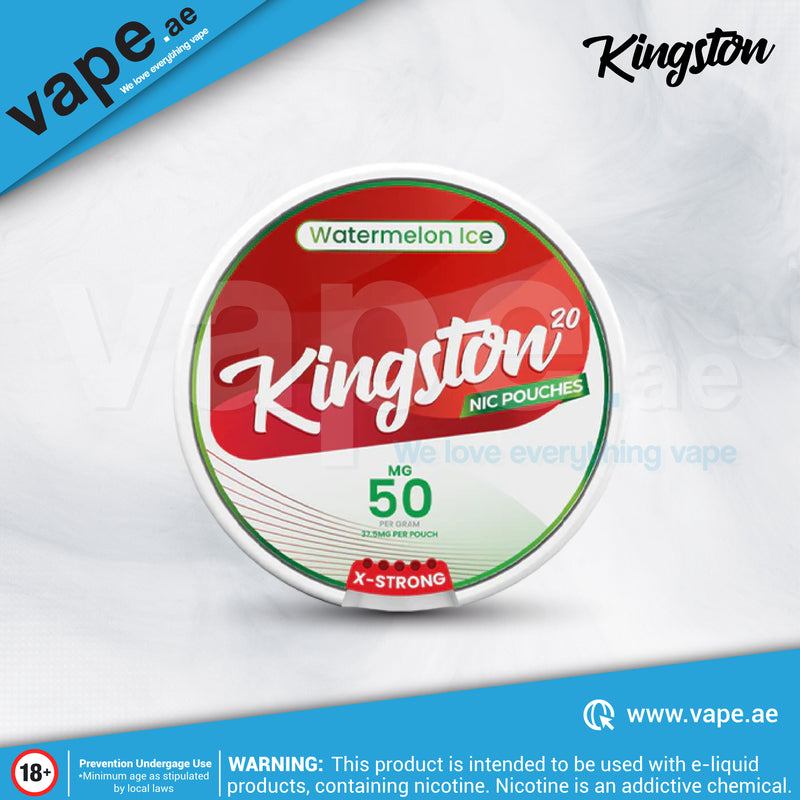 Watermelon Ice 50mg Nicotine Pouch / Snus By Kingston