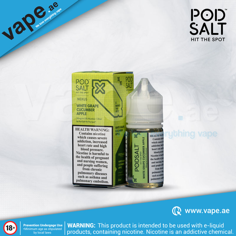 White Grape Cucumber Apple 20mg 30ml By Pod Salt Nexus