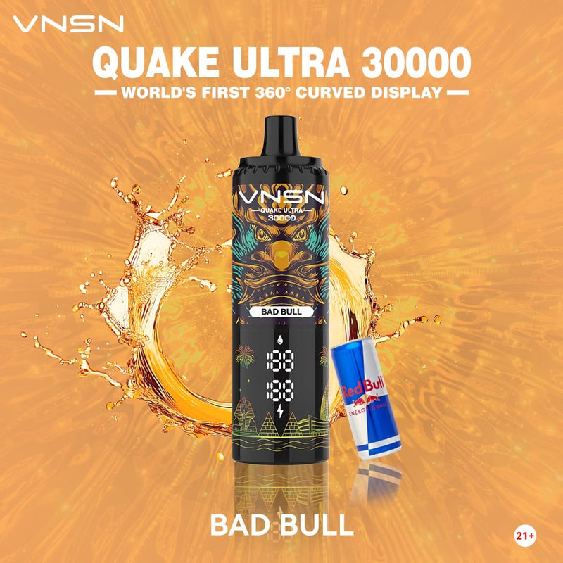 Bad Bull 30000 Puffs 50mg by VNSN Quake Ultra