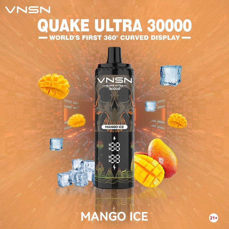 Mango Ice 30000 Puffs 50mg by VNSN Quake Ultra