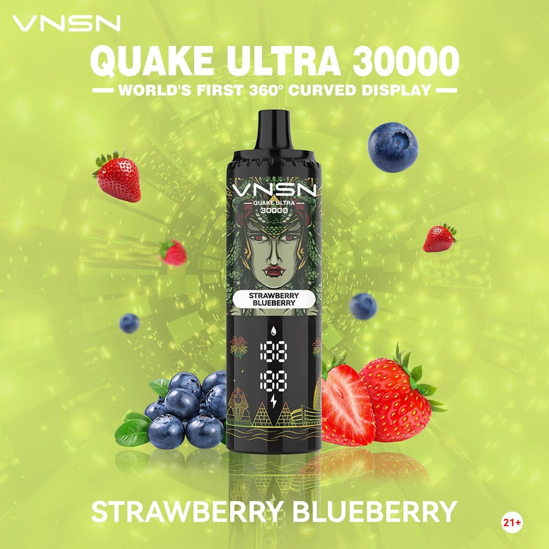 Strawberry Blueberry 30000 Puffs 50mg by VNSN Quake Ultra