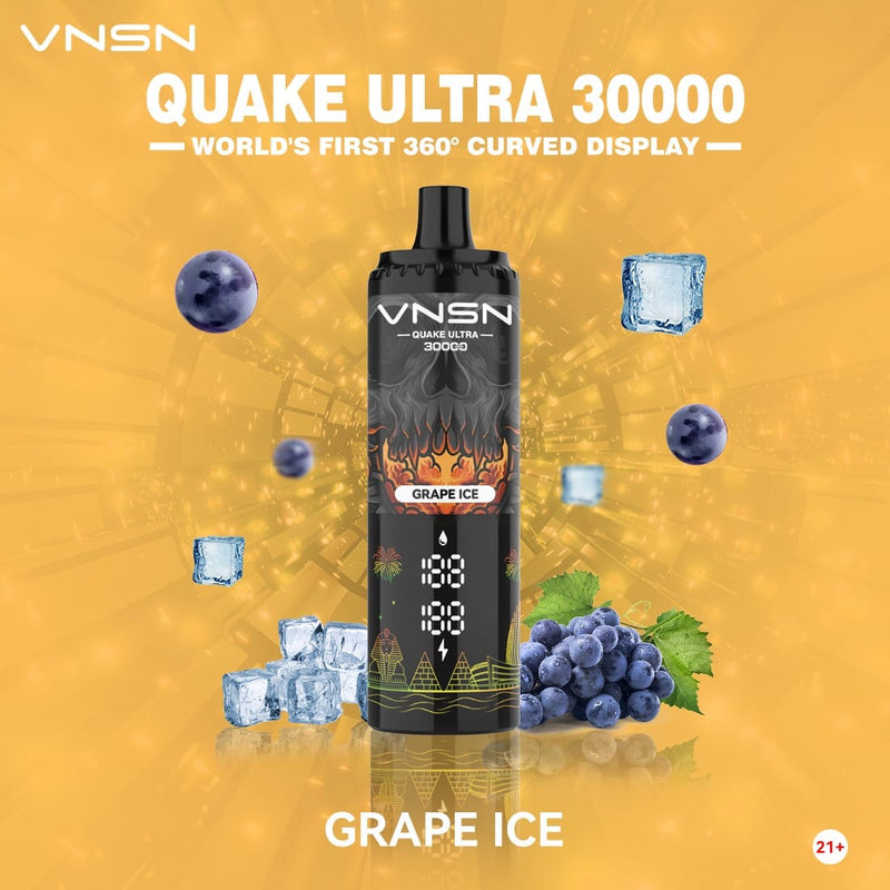 Grape Ice 30000 Puffs 50mg by VNSN Quake Ultra