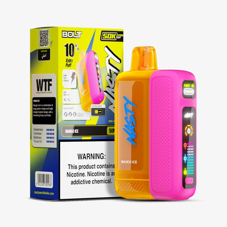 Mango Ice 50000 Puffs 50mg by Nasty Bolt