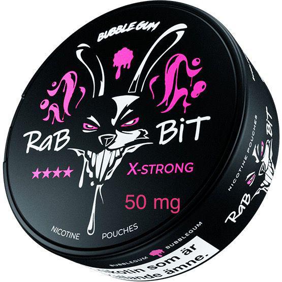 Bubble Gum 50mg Nicotine Pouch / Snus By Rabbit
