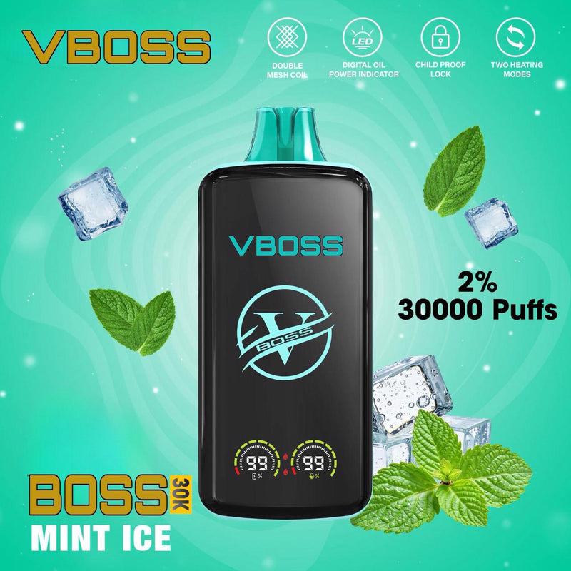 Mint Ice 30000 Puffs 20mg by V Boss