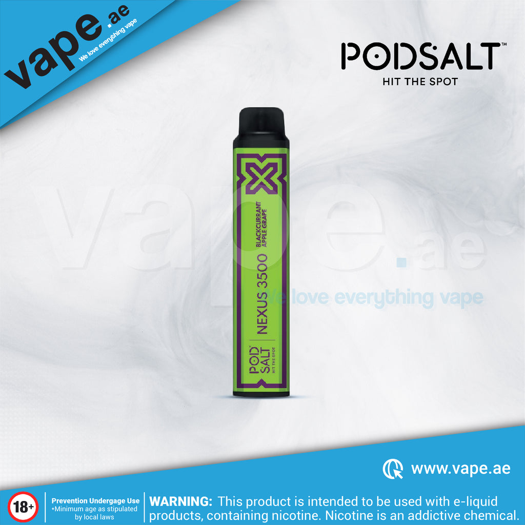Blackcurrant Apple Grape 20mg 3500 Puffs by Pod Salt Nexus – Vape.ae