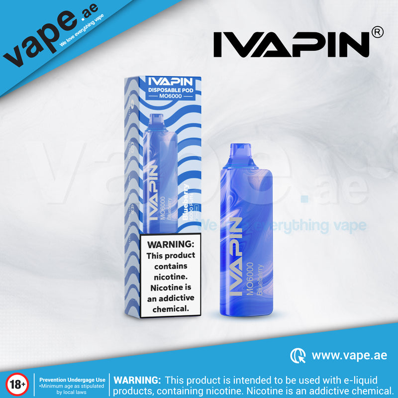 Blueberry 6000 Puffs 20mg by IVAPIN