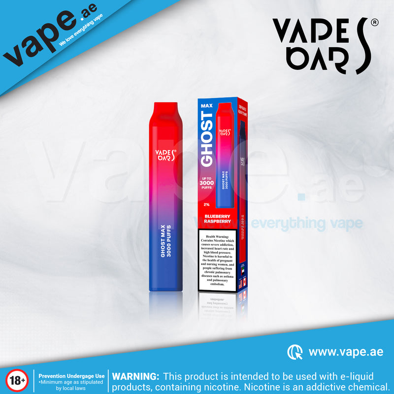 Blueberry Raspberry 3000 Puffs by Vapes Bars Ghost Max