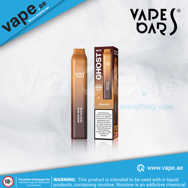 Cola Ice 3000 Puffs by Vapes Bars Ghost Max
