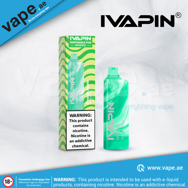 Double Apple 6000 Puffs 20mg by IVAPIN