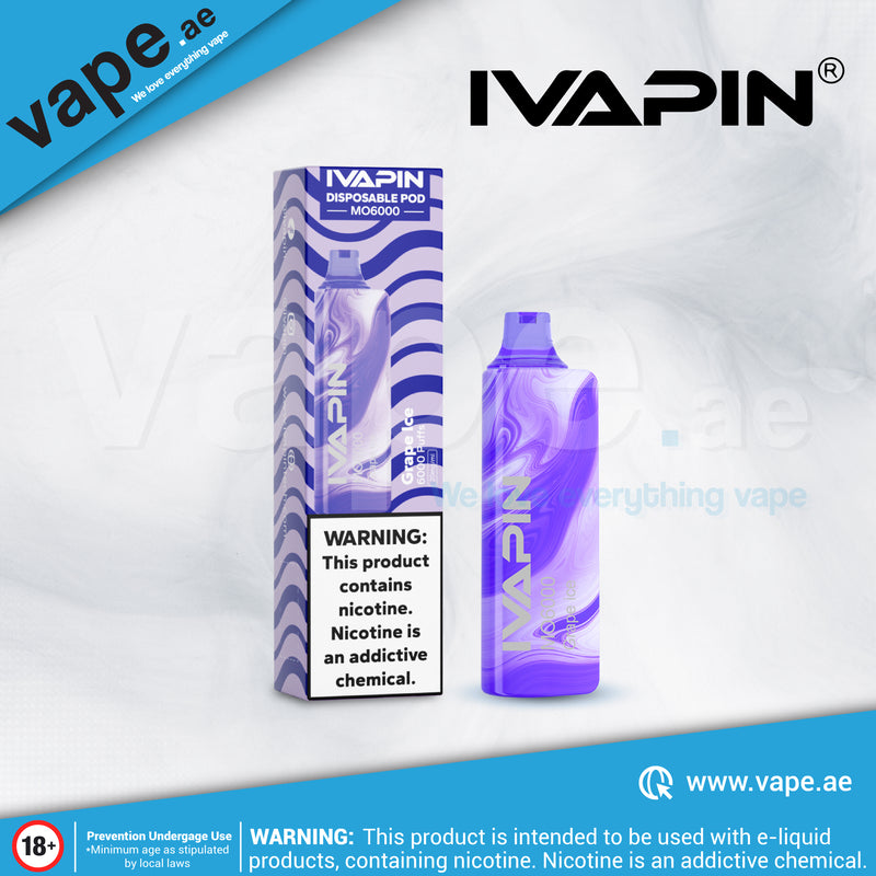 Grape Ice 6000 Puffs 20mg by IVAPIN