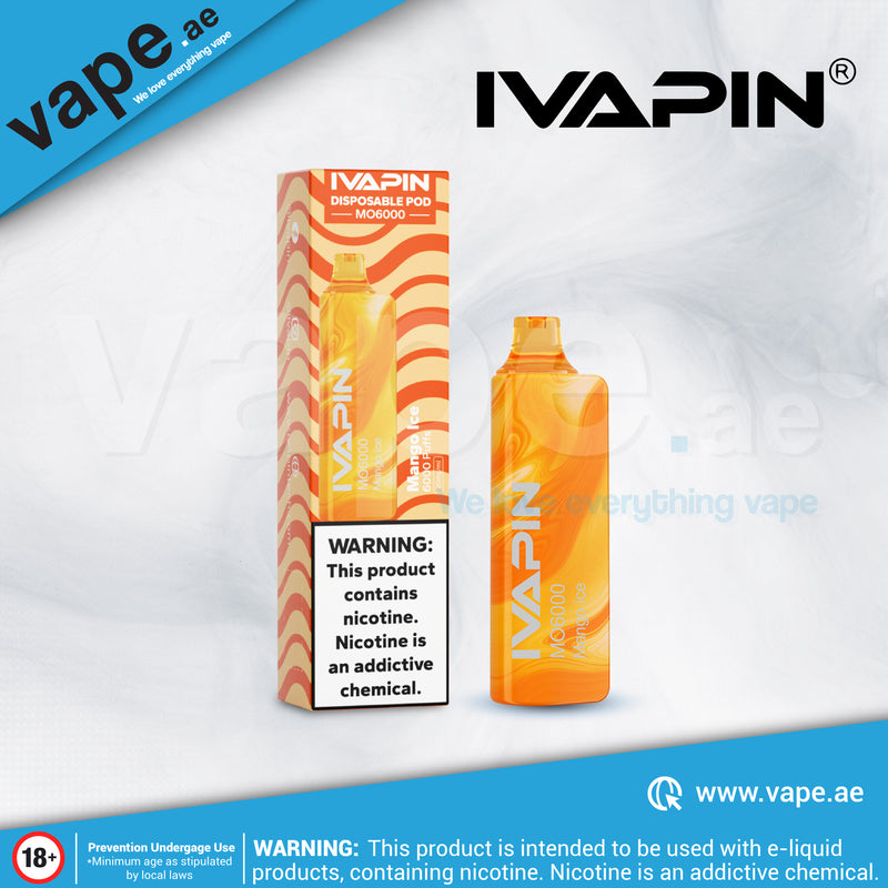 Mango Ice 6000 Puffs 20mg by IVAPIN