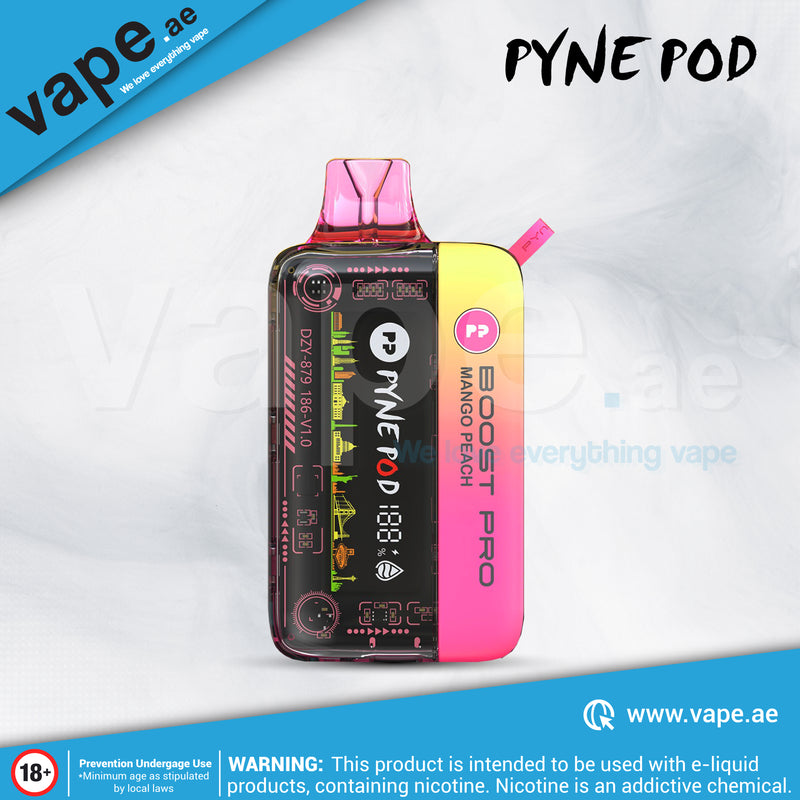 Mango Peach  50mg 20000 Puffs by Pyne Pod Boost Pro