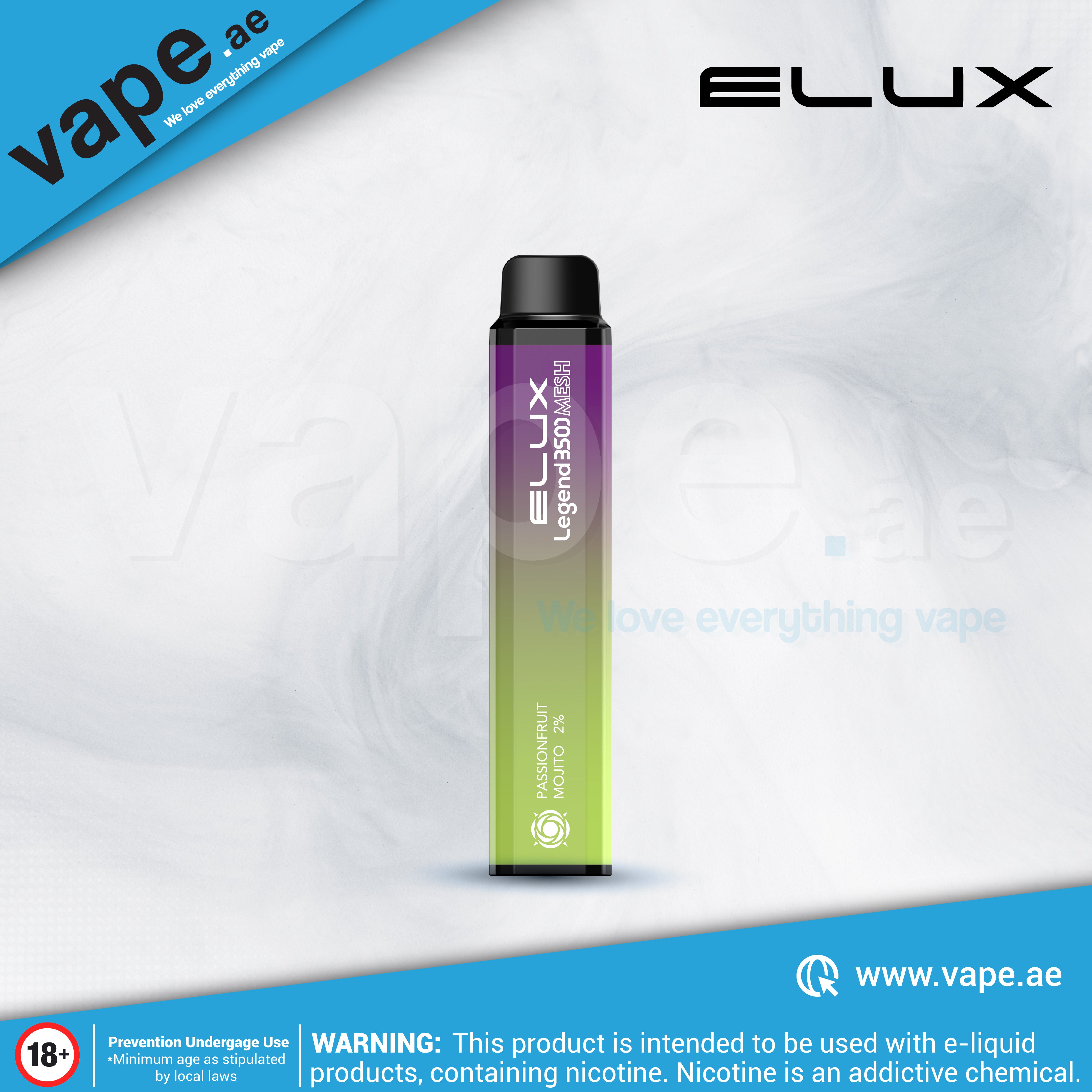 Passion Fruit Mojito 3500 Puffs 20mg by Elux Legend – Vape.ae