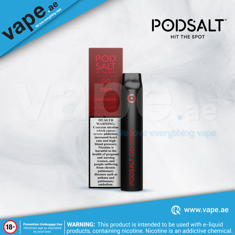 Strawberry 20mg 2500 Puffs by Pod Salt Go