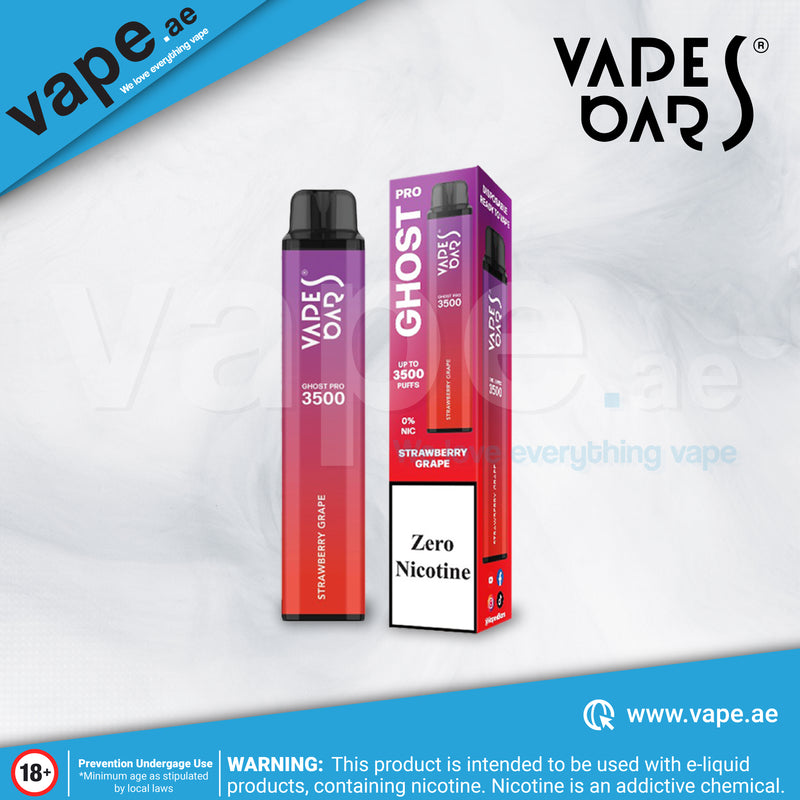 Strawberry Grape 0mg 3500 Puffs by Vapes Bars Ghost Pro