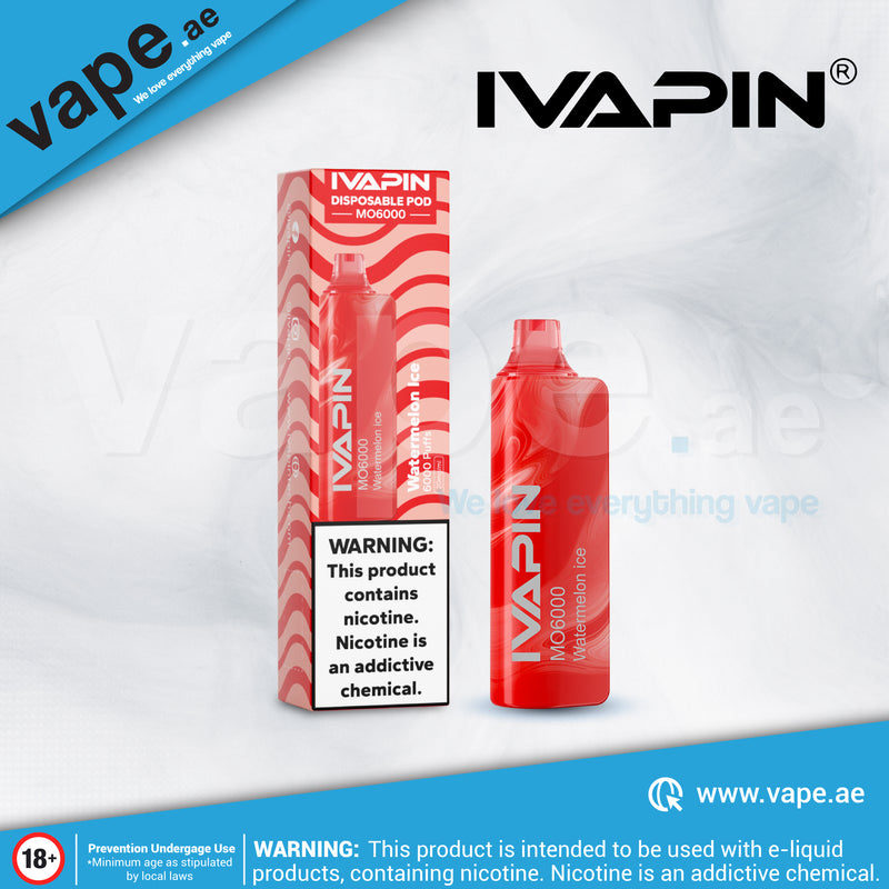 Watermelon Ice 6000 Puffs 20mg by IVAPIN